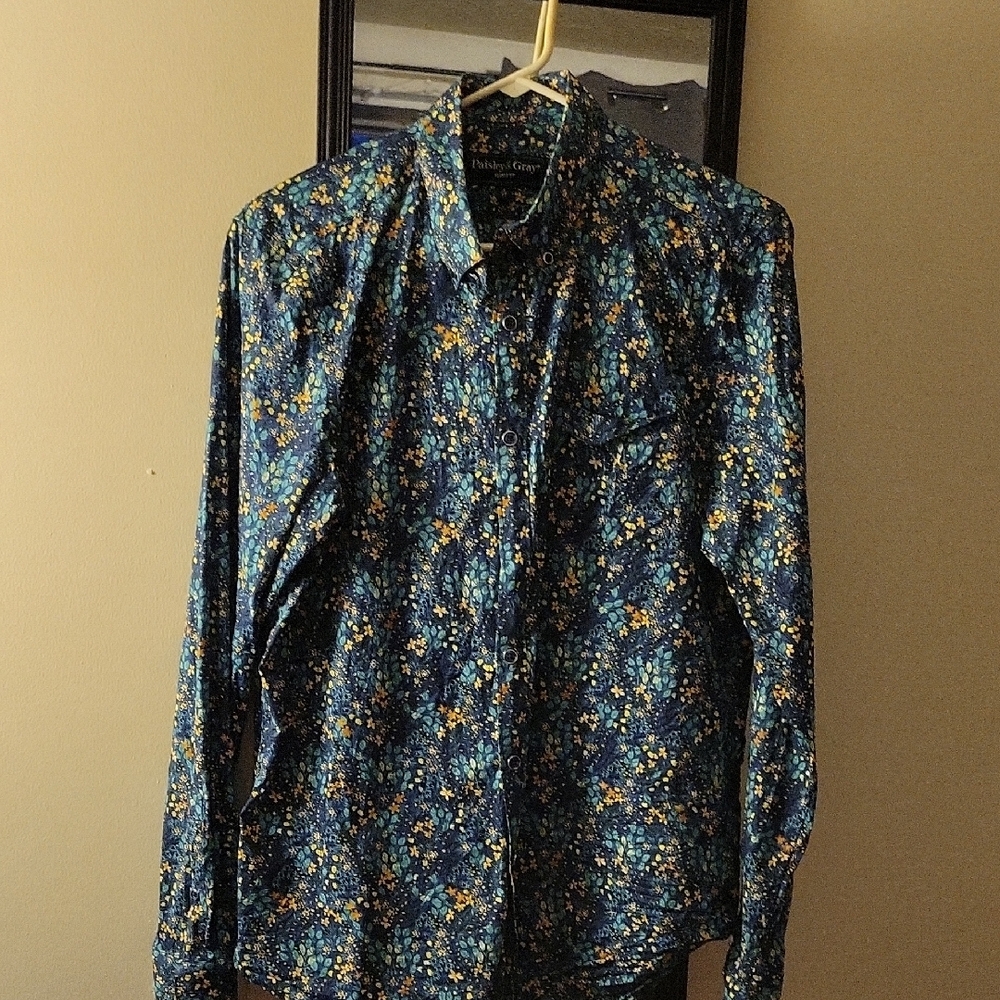 Floral Blue Shirt